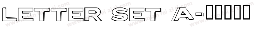 Letter Set A字体转换